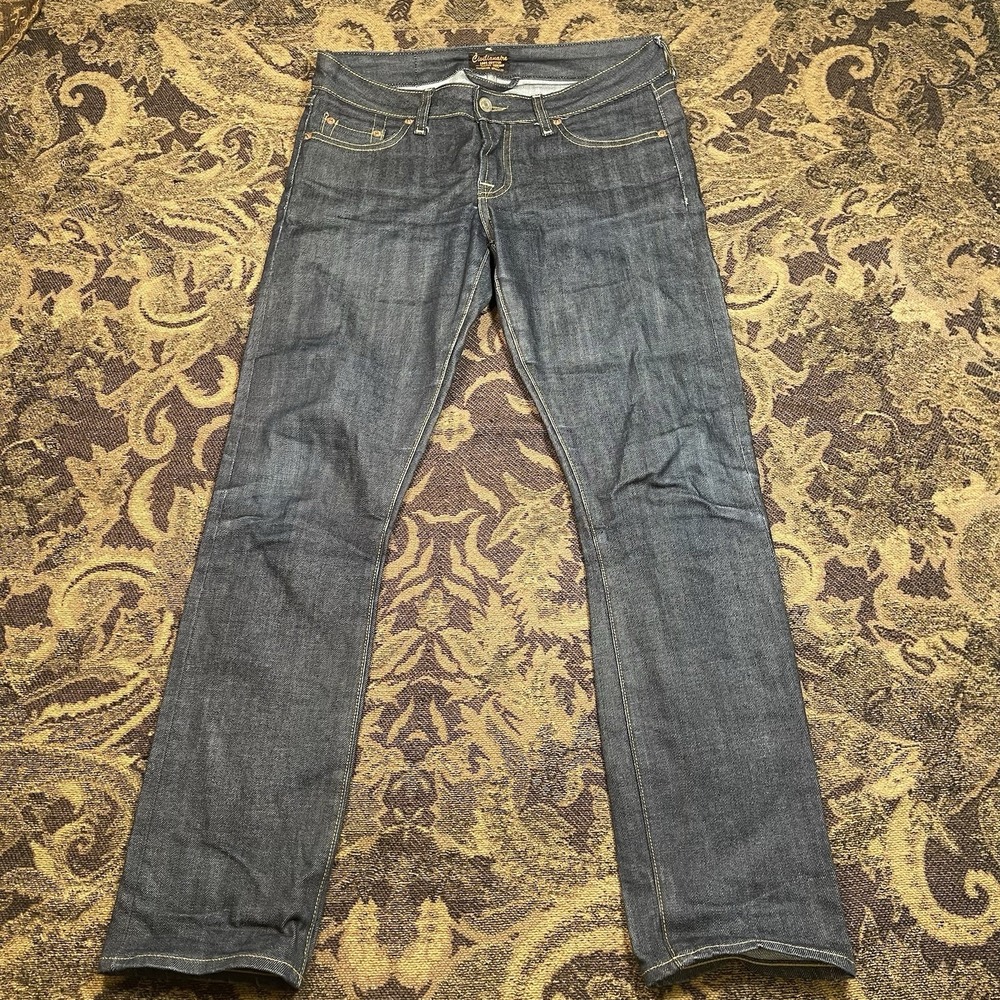 Civilianaire Inga Super Slim Jeans Womens 26 Blue Japanese Selvedge Denim